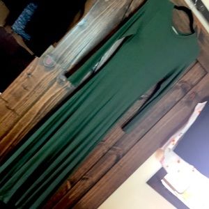 Forest green maxi from Christy Dawn. Never worn